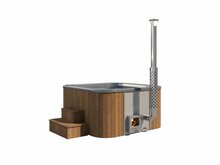 Hottub Deluxe vierkant Thermowood 205 x 205 x 110 cm