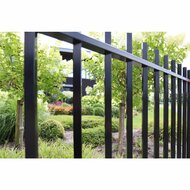 Spijlenpaneel vierkant doorgestoken RAL9005 (Zwart)