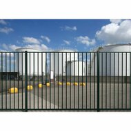 Spijlenpaneel vierkant vlak RAL6009 (Dennengroen)