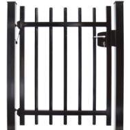 Enkele spijlenpoort vierkant doorgestoken 100 cm