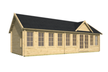 Blokhut Big Lauren 930 x 400 x 351 cm Wanddikte 70 mm - Tuinhuis