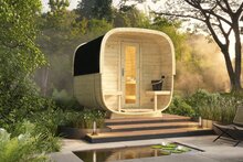 Sauna cube Rovaniemi Ø219 x 280 cm - vurenhout  38mm