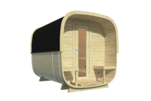Sauna cube Rovaniemi Ø219 x 280 cm - vurenhout  38mm