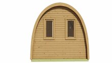 Sauna POD Tolva Ø230 x 260 cm - thermowood 42mm