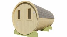 Barrelsauna vurenhout Ø205 x 400 cm - Saunabarrel
