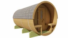 Barrelsauna Thermowood Ø205 x 400 - Saunabarrel 400cm