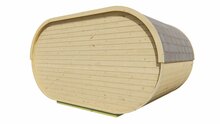 Sauna Oval 42mm - onbehandeld vuren