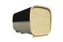 Sauna cube Rovaniemi Ø219 x 390 cm - vurenhout 38mm