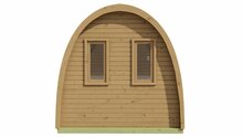 Sauna POD Tolva Ø230 x 400 cm - thermowood 42mm