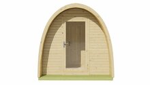 Sauna POD Tolva Ø230 x 480 cm - vurenhout 38mm