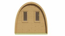 Sauna POD Tolva Ø230 x 480 cm - thermowood 42mm