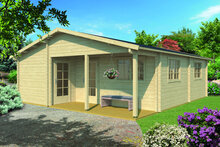 Blokhut Ardee 700 x 817 x 317 cm - Prefab Houten Woning - Luxe Tuinhuis