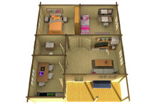 Blokhut Ardee 700 x 817 x 317 cm - Prefab Houten Woning - Luxe Tuinhuis