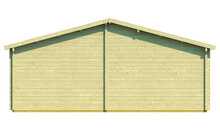 Blokhut Ardee 700 x 817 x 317 cm - Prefab Houten Woning - Luxe Tuinhuis