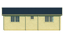 Blokhut Ardee 700 x 817 x 317 cm - Prefab Houten Woning - Luxe Tuinhuis