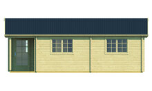 Blokhut Ardee 700 x 817 x 317 cm - Prefab Houten Woning - Luxe Tuinhuis