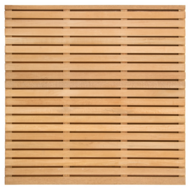 Tuinscherm hardhout kunstmatig gedroogd 40-planks (36 + 4) Prinsenbeek 180 x 180 cm (Bangkirai)