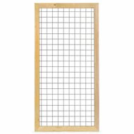 Gaaselement vuurverzinkt 90 x 180 cm met Grenen groen ge&iuml;mpregneerd kader 4,5 x 7,0  cm