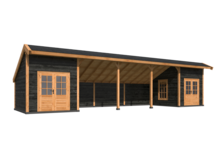 Kapschuur Malmo, type 4 - 1345 x 414 cm - Zwart gespoten