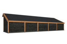 Kapschuur Malmo, type 4 - 1345 x 414 cm - Zwart gespoten