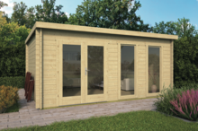 Blokhut Annabel 500 x 400 x 223 cm Tuindeco Wanddikte 40 mm - Luxe Tuinhuis