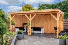 Overkapping Zoutelande Red Class Wood 600 x 330 cm