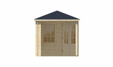 Blokhut Niklas met overkapping 575 x 250 x 259 cm - Tuinhuis