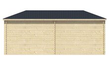 Blokhut Niklas met overkapping 575 x 250 x 259 cm - Tuinhuis