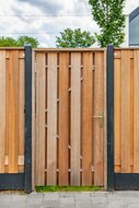 Tuinpoort Hardhout, incl. kozijn 90 x 195 cm