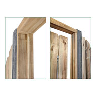 Tuinpoortkozijn + aanslagligger grenen groen ge&iuml;mpregneerd