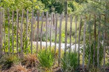 Engelse kastanjehekwerk op rol met 5 cm latafstand 460 x 90 cm