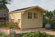 Blokhut Pamplona 300 x 400 x 236 cm + Luifel 70 cm - Tuinhuis