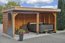 Overkapping Dalfsen Douglas 600 x 300 cm &ndash; Blanke wanden