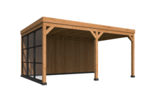 Kapschuur Kiruna, type 1 - 538 x 378 cm - Red Class Wood 