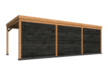 Kapschuur Kiruna, type 2 - 804 x 378 cm - Zwart gespoten