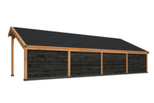 Kapschuur Malmo, type 3 - 1079 x 414 cm - Zwart gespoten