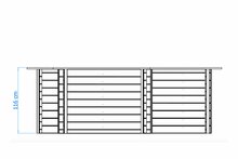 Luxe houten zwembad Mambo Beach 355 x 307 x 116 cm