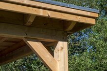 Daktrim aluminium 4,5 x 4,5 x 250 cm incl. 1 klang