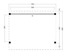 Kapschuur Economy basispakket Red Class Wood 400 x 300 cm