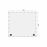 Zijluifel 175 cm voor blokhut/tuinhuis