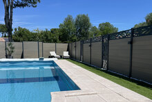 Composietscherm Boston Premium, Zwart