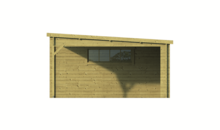 Blokhut Anton met zijluifel Ge&iuml;mpregneerd 700 x 400 x 217 cm Wanddikte 40 mm