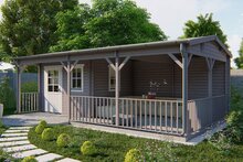 Blokhut Ragna zilvergrijs