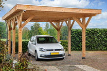 Houten Carport Lemmer Douglas Fijnbezaagd 450 x 600 cm - Plat dak