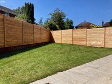 Tuinscherm Douglas geschaafd (Rhombusprofiel) Klagenfurt 180 x 180 cm