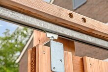 Tuinpoort schuifsysteem Douglas 130 x 195 cm