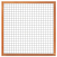 Gaaselement vuurverzinkt 180 x 180 cm met Hardhouten kader 4,4 x 6,8 cm