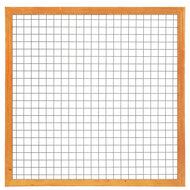 Gaaselement vuurverzinkt 180 x 180 cm met Red Class Wood kader 4,5 x 7,0  cm