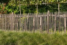 Engelse kastanjehekwerk op rol met 5 cm latafstand 460 x 120 cm