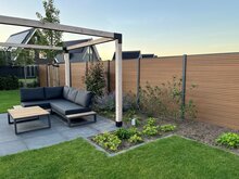 Composietscherm Boston Modern, Red Cedar